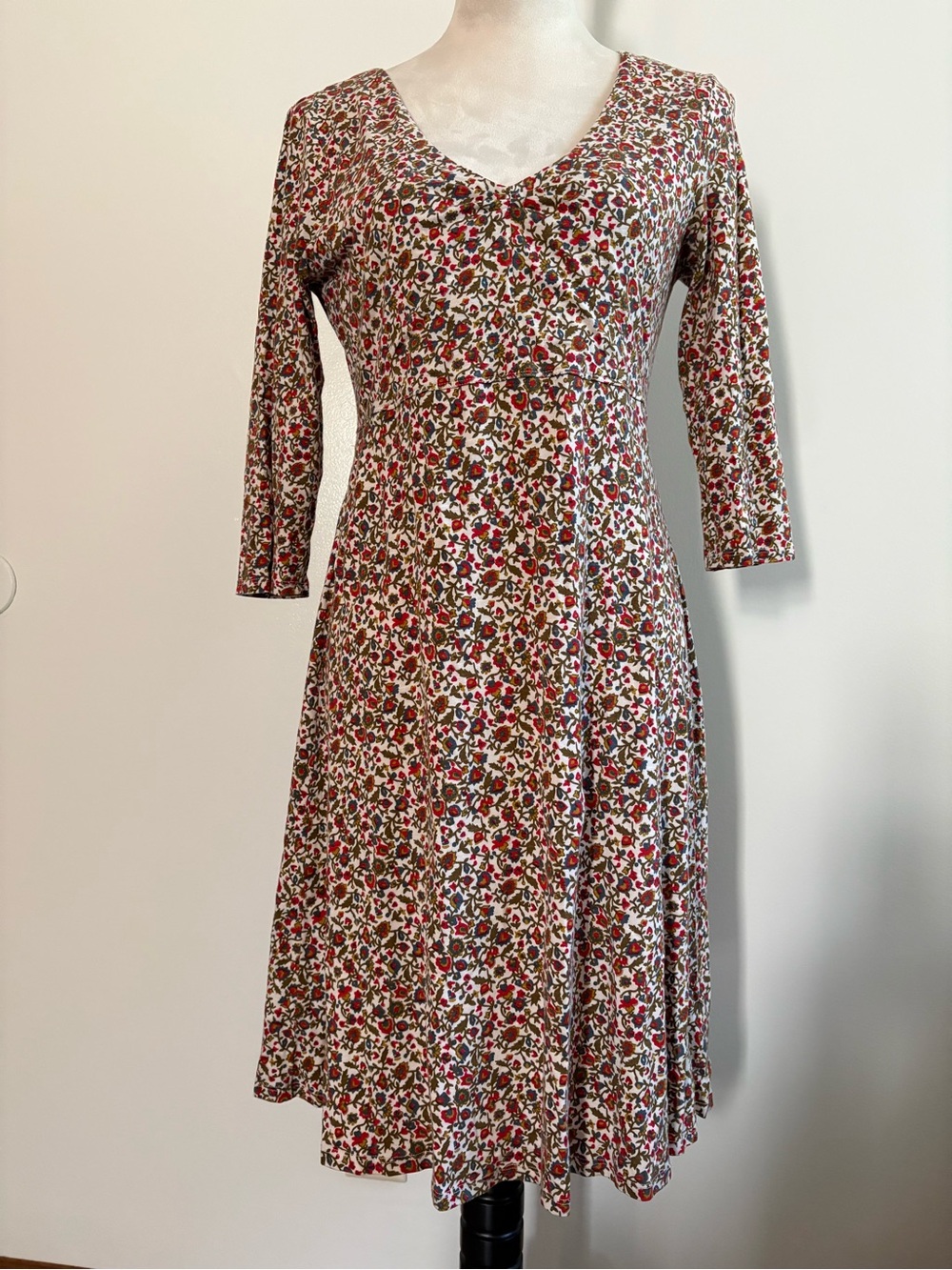 Toad&Co Rosalinda Ditsy Floral Cottagecore Midi Dress Size Medium